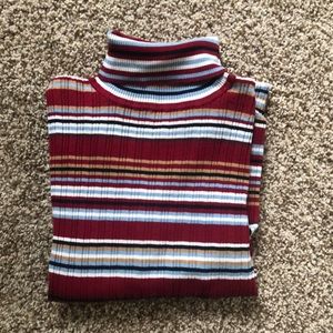 i.e. Petite Women’s L Red/Blue/White/Black Stripped Sweater